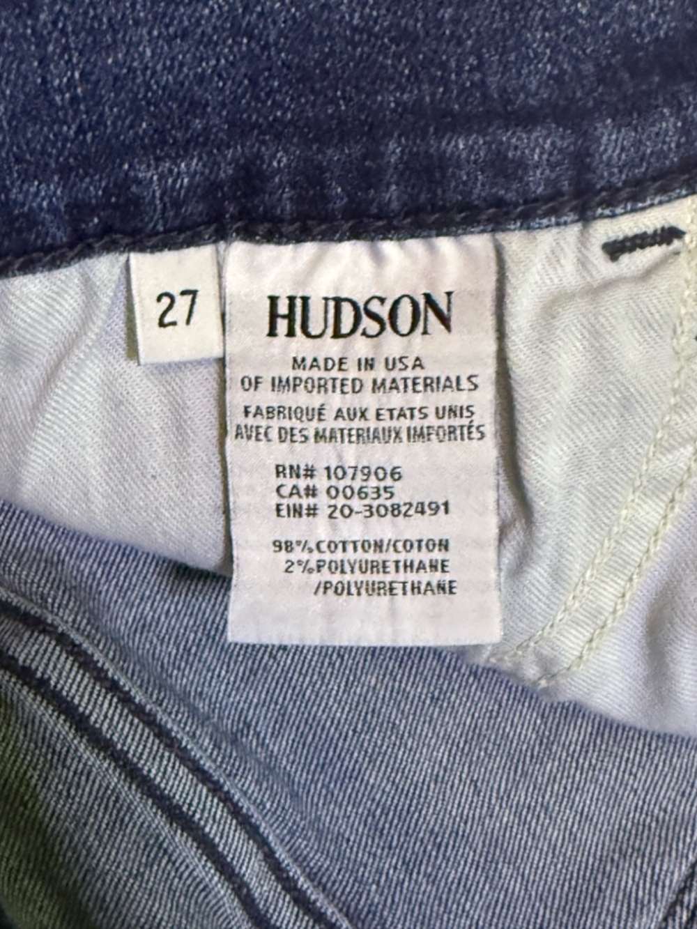 Hudson Denim Mini Skirt Star Embroidery distressed hem size 27 - Picture 5 of 8